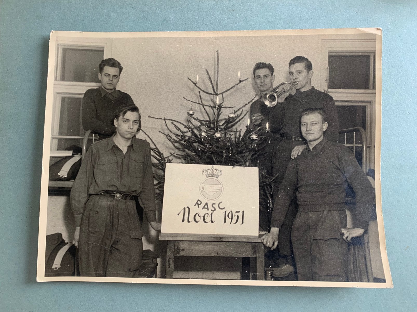 Grote foto - Noel 1951 RASC - Britse Militairen, Ophalen of Verzenden, 1940 tot 1960, Zo goed als nieuw