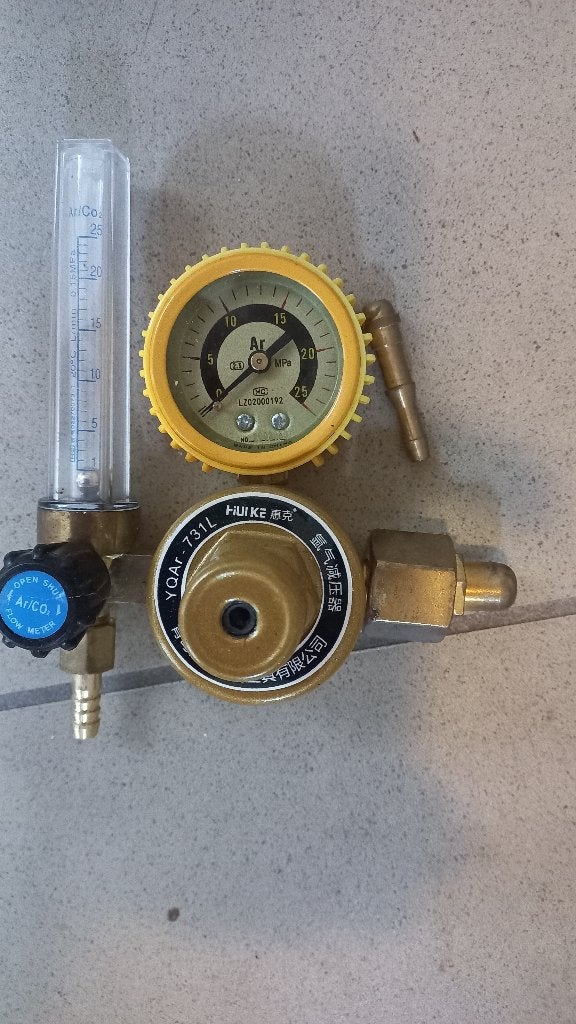Drukregelaar met ingebouwde flowmeter, Ophalen of Verzenden, Zo goed als nieuw, Multimeter
