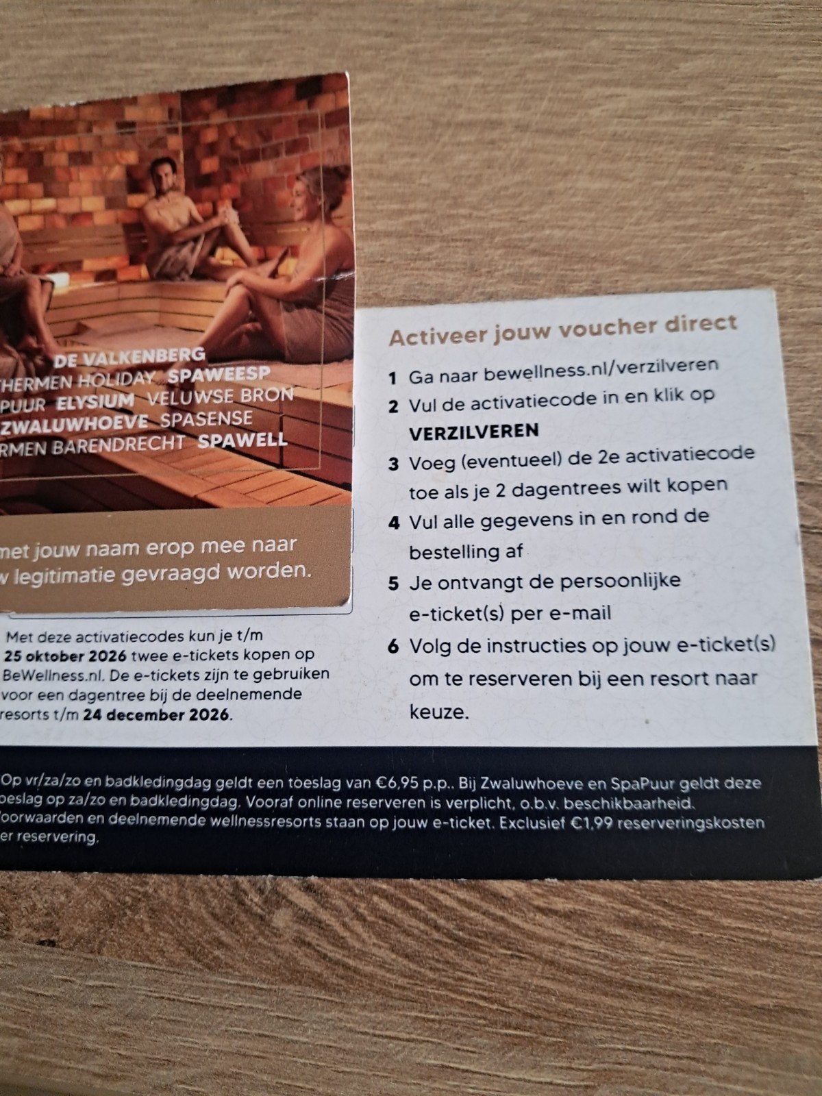 Sauna bonnen met korting voor 2personen  voor2euro met codes, Ophalen of Verzenden