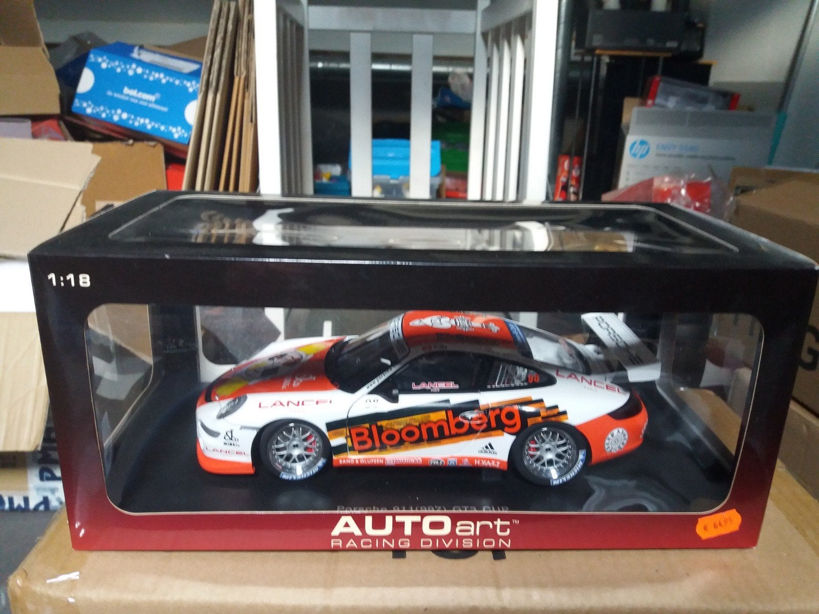 Autoart 80689 1/18 Porsche 911 997 GT3 Cup PMA 2006 #98, Ophalen of Verzenden, Zo goed als nieuw, Autoart