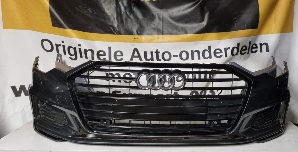 Audi A6 4K S-Line Voorbumper 6x PDC LZ7S, Gebruikt, -, Voor, -