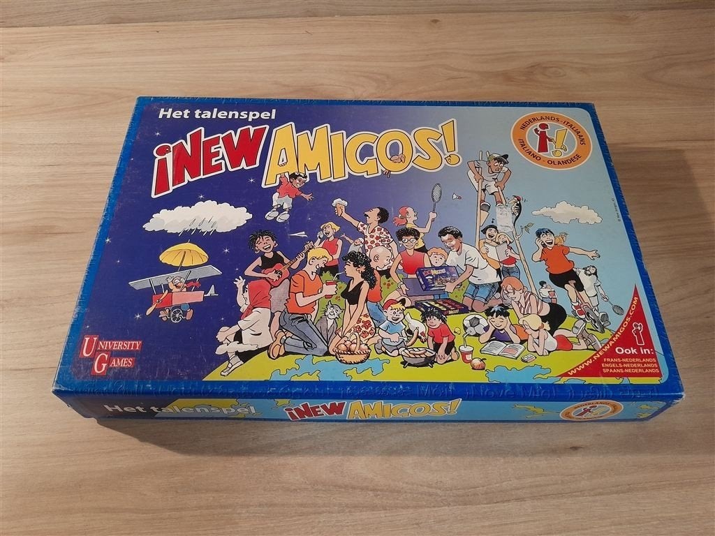 New Amigos - Het talenspel - Italiaans - Nederlands - s5876, Hobby en Vrije tijd, Gezelschapsspellen | Bordspellen, Verzenden