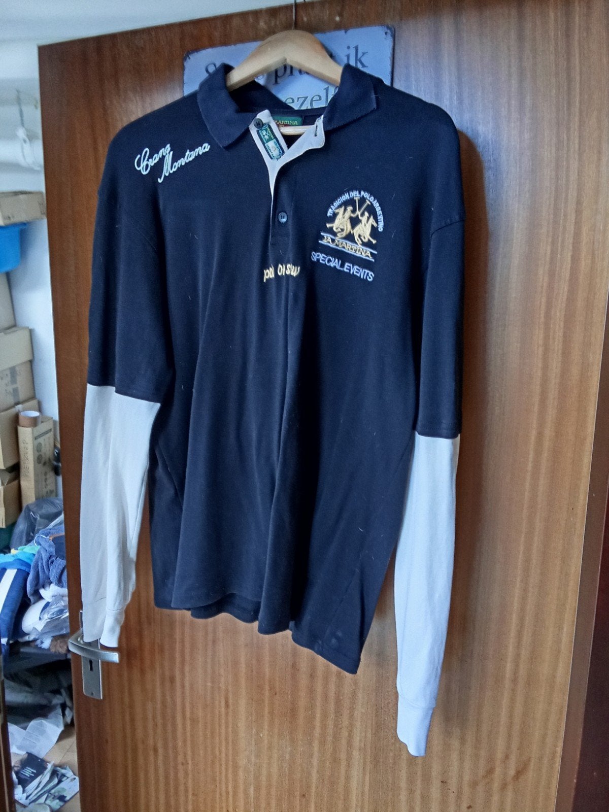 La Martina Polo Shirt XXL - Zeer Goede Staat, Zwart, Overige maten, Ophalen of Verzenden, Zo goed als nieuw