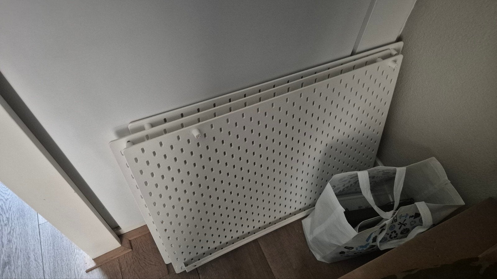 IKEA Skadis Ophangbord met accessoires, Ophalen, Zo goed als nieuw, Wit, Metaal