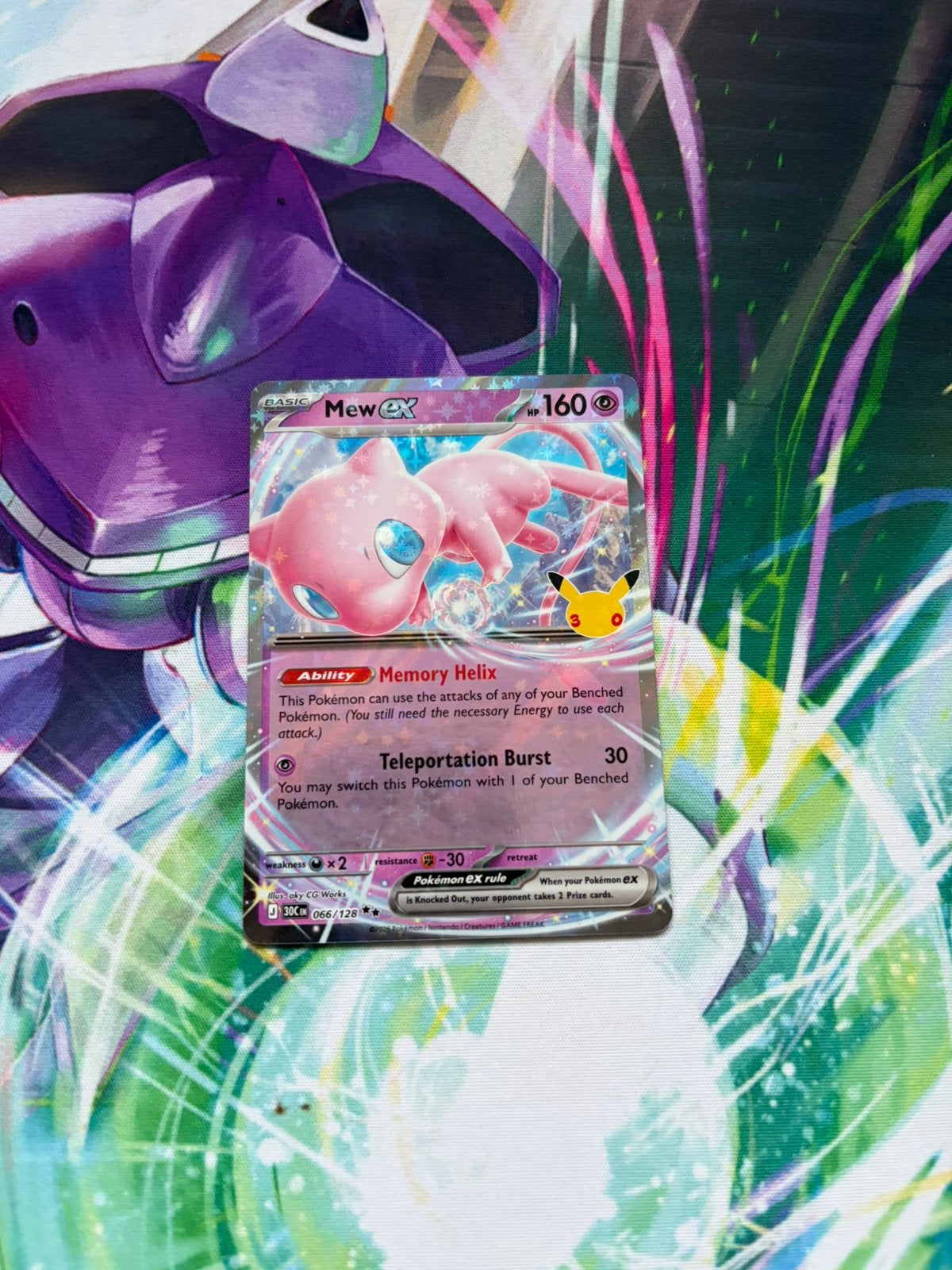 Mew ex Ultra Rare 066/128 – Pokémon 30th Celebration