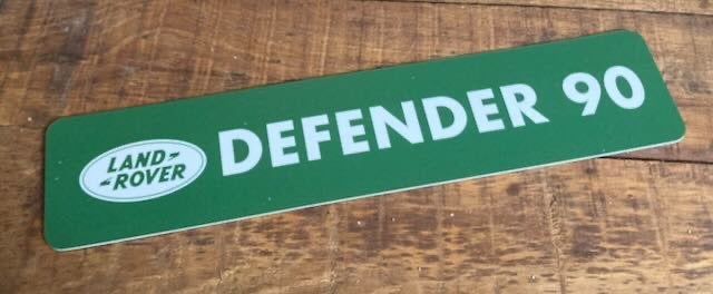 LANDROVER DEFENDER 90  reclamebord plaat, Ophalen of Verzenden, Zo goed als nieuw, Auto's