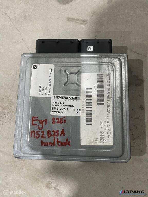 ECU / Motorcomputer BMW 3 / 5 serie | 7559178 | MSV70, Gebruikt, Einsteinlaan 5, rijswijk, Bmw, Ophalen of Verzenden