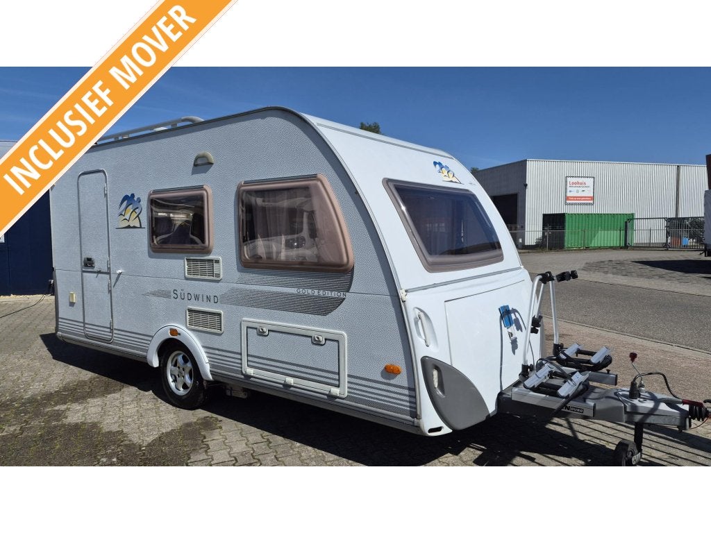 Keurige Knaus Sudwind 420 Gold-Edition vast bed, mover., Caravans en Kamperen, Caravans, Bedrijf, Treinzit, 750 - 1000 kg, Kachel
