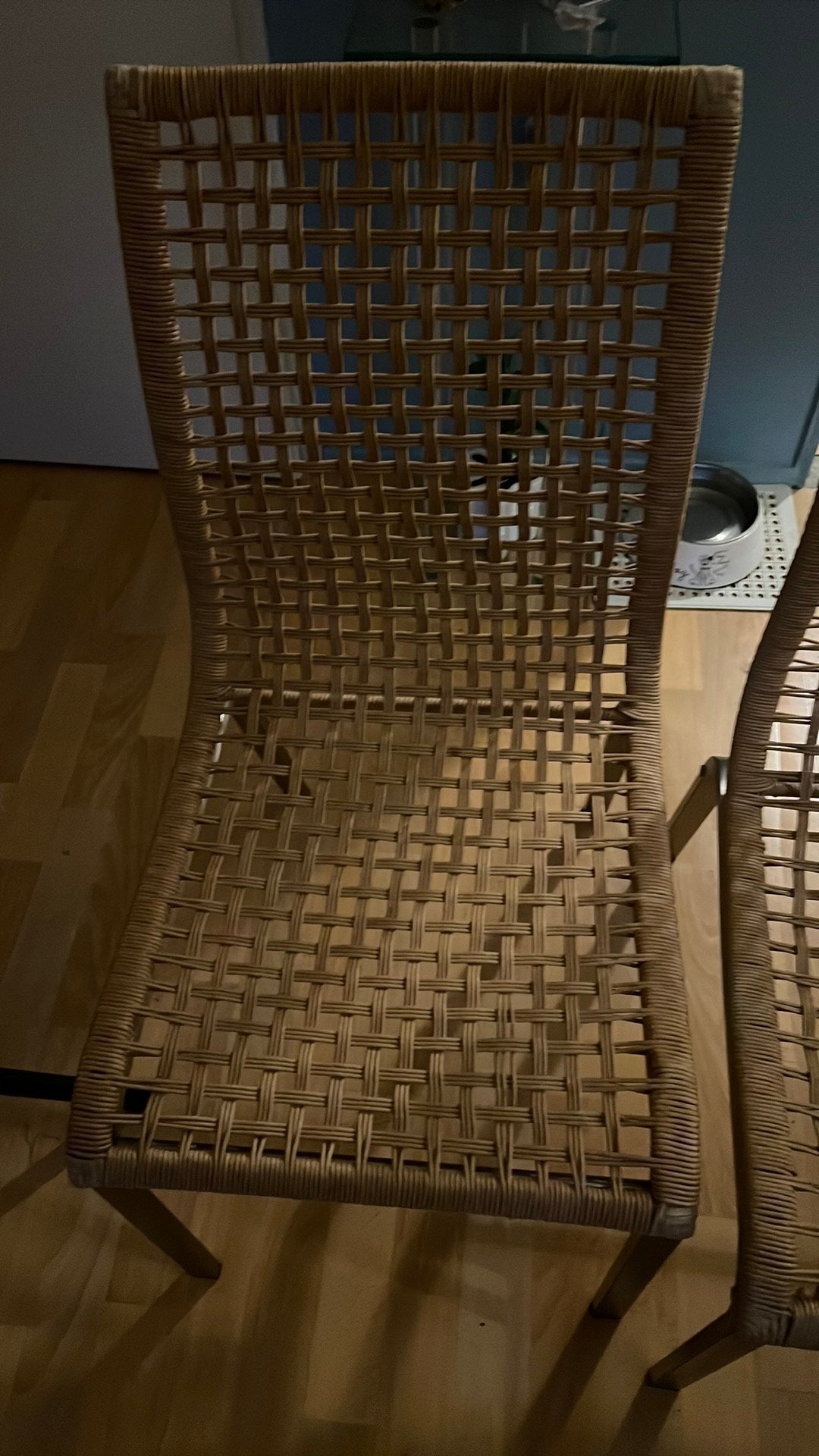 6 ikea Nandor stoelen, Huis en Inrichting, Stoelen, Ophalen, Kunststof, Wit, Zo goed als nieuw