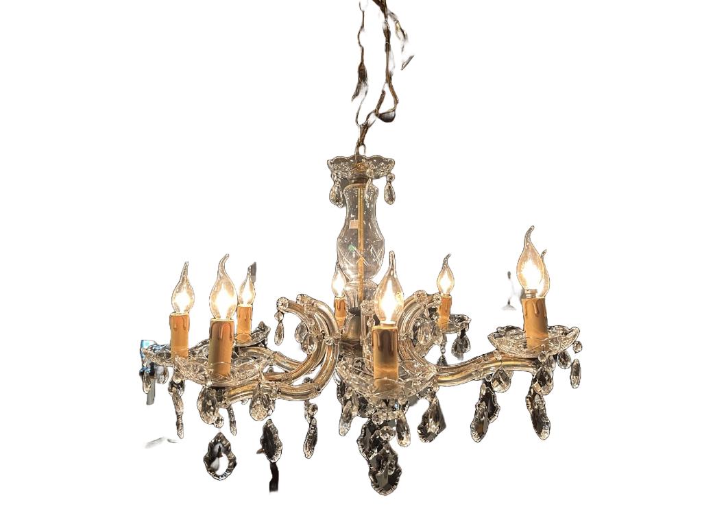 Kristallen Kroonluchter | Maria Theresa Stijl | Nagekeken, Ophalen of Verzenden, Nieuw, Glas, Maria Theresa