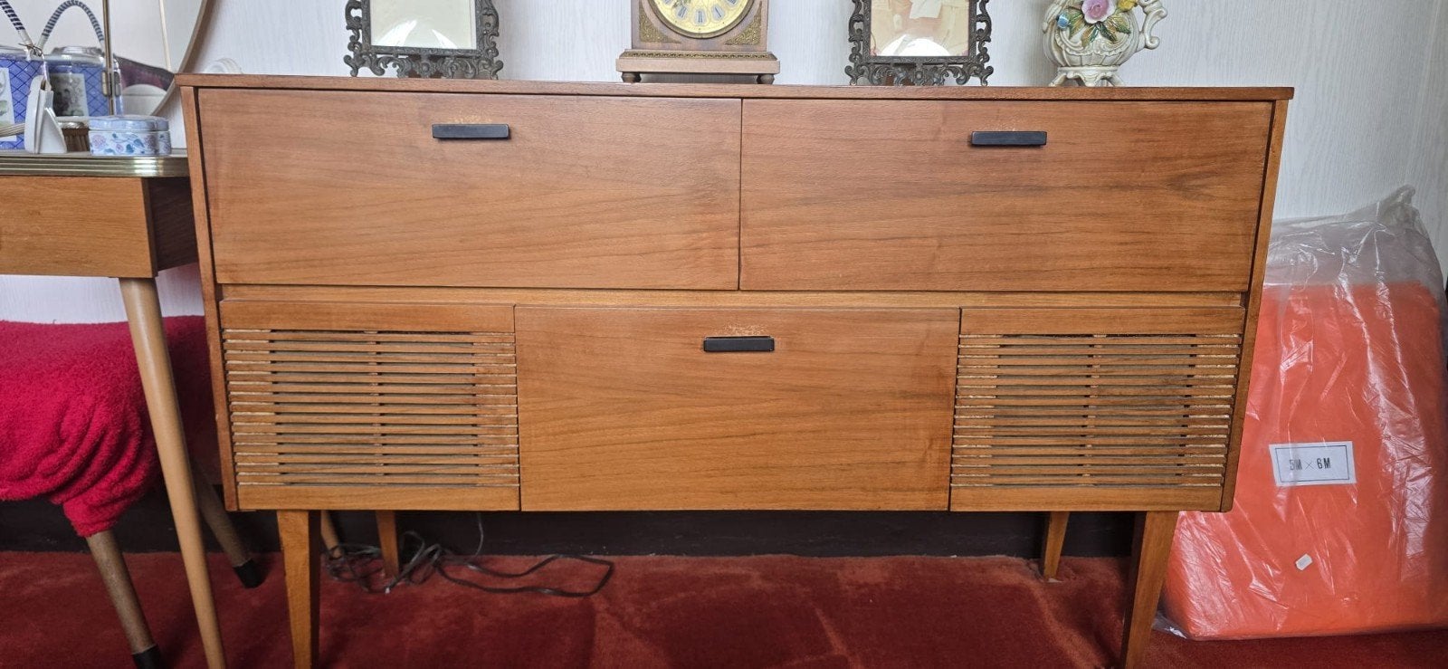 Vintage audio meubel, Ophalen, Gebruikt, 25 tot 50 cm, 100 tot 150 cm