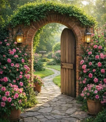 Schuttingposters 180/180 - Diverse Tuinpoorten en Bloemen, Tuin en Terras, Tuinwanddecoratie, Ophalen of Verzenden, Nieuw