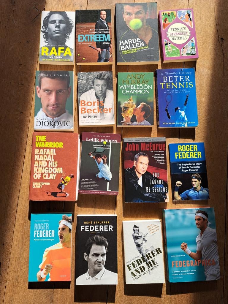 Tennisboeken: Biografieën en sportgidsen, Ophalen of Verzenden, Gelezen, Diverse auteurs, Balsport
