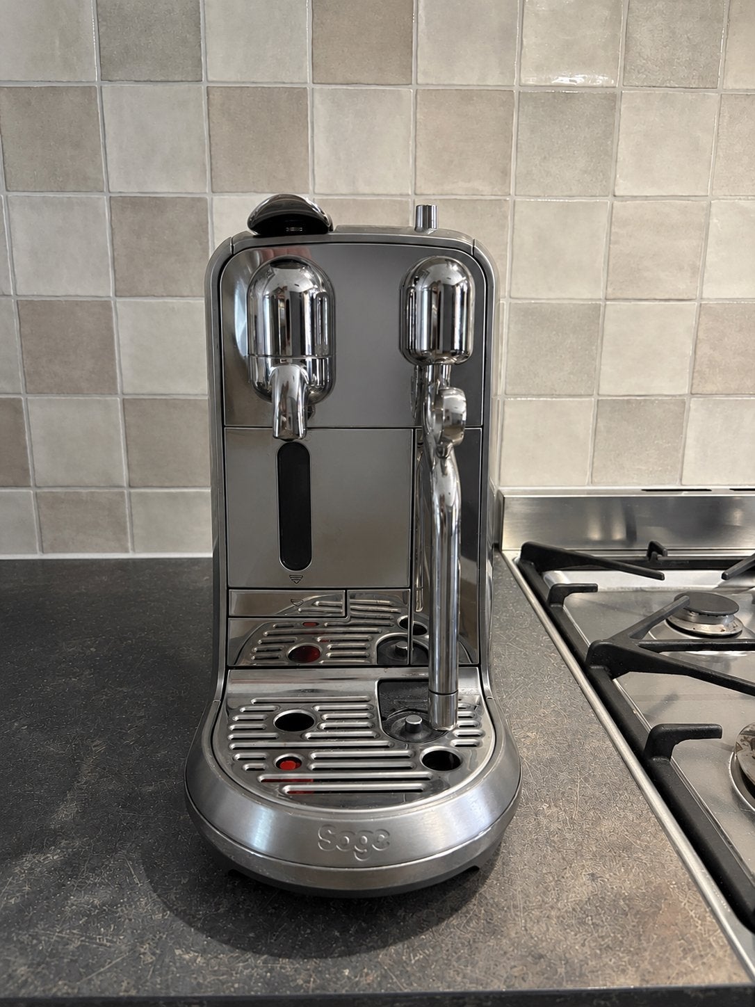 Nespresso Creatista Plus, Witgoed en Apparatuur, Koffiezetapparaten, Ophalen, Gebruikt, Koffiemachine, Koffiepads en cups