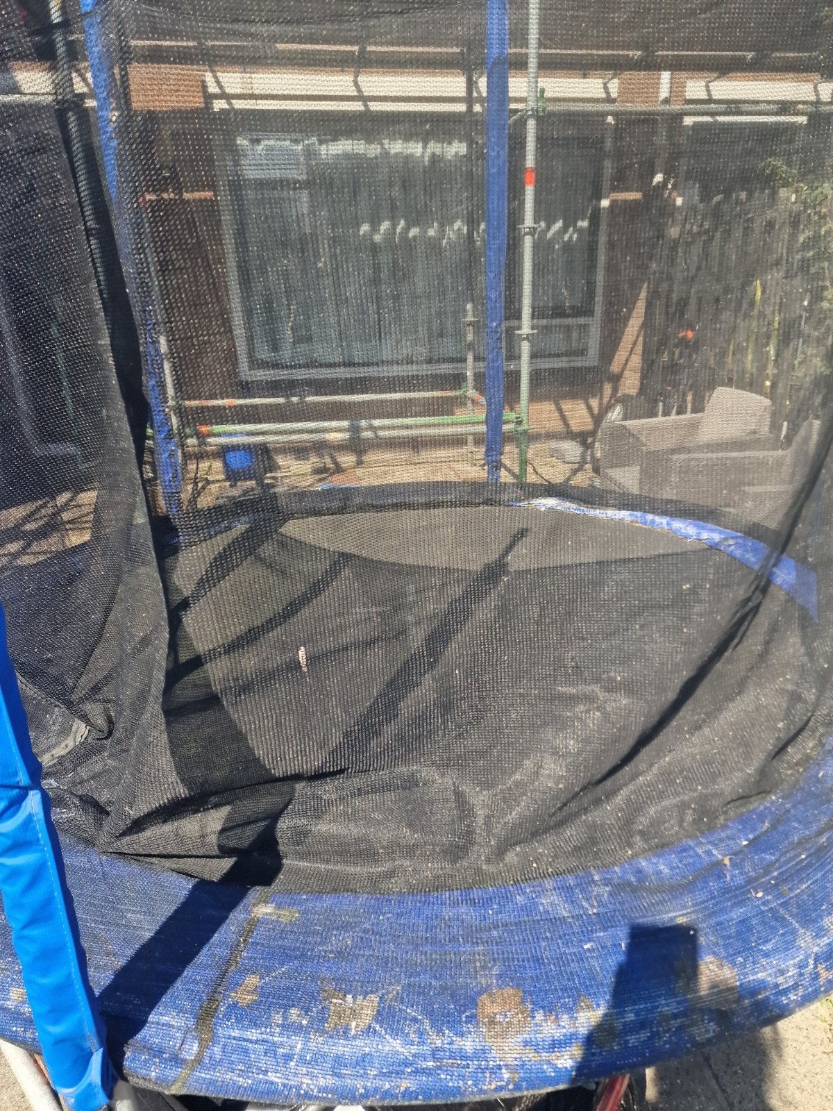trampoline met vangnet gratis op te halen, Ophalen of Verzenden, Gebruikt