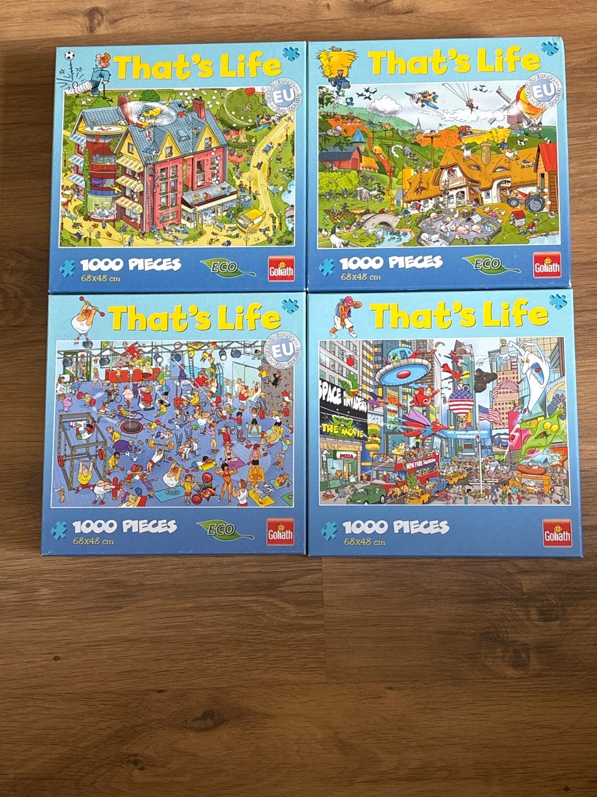 Grote collectie legpuzzels (6 stuks) + puzzelmat, Ophalen of Verzenden, 500 t/m 1500 stukjes, Gebruikt, Legpuzzel