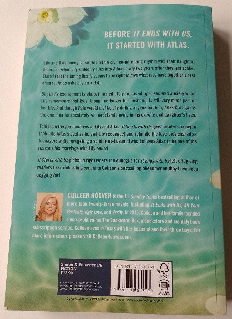 It starts with us Colleen Hoover, Ophalen of Verzenden, Gelezen, Colleen Hoover