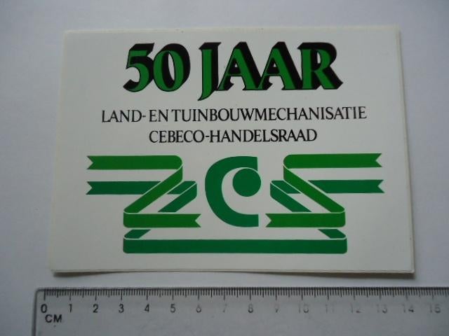 sticker oud Cebeco Handelsraad landbouw tuinbouw agri boer, Verzenden, Zo goed als nieuw, Bedrijf of Vereniging