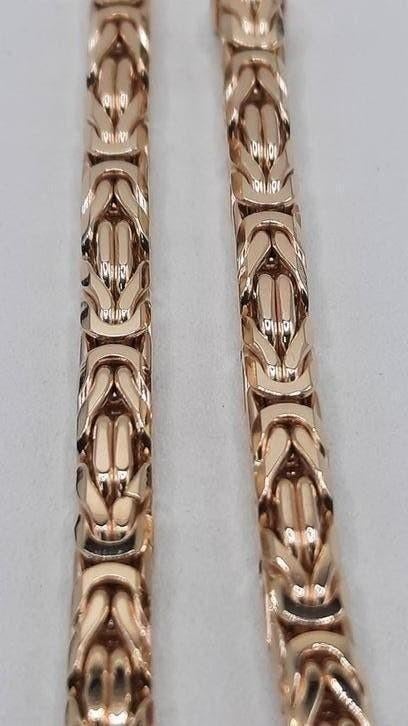gouden Koningsketting 14kt Massief, Sieraden, Tassen en Uiterlijk, Kettingen, Www.bredajuwelier.nl, Nieuw, Ophalen of Verzenden