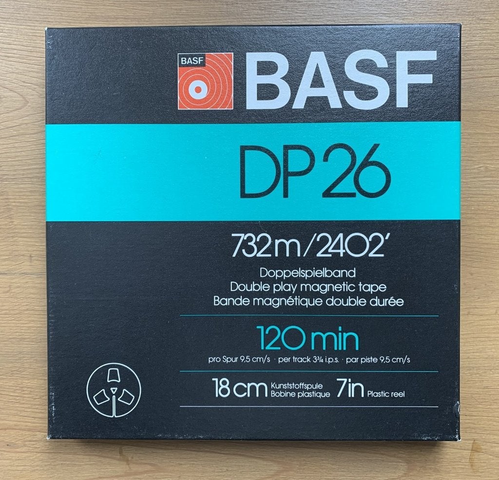 Bandrecorderband Dubbelplay BASF DP 26 (2 st), Audio, Tv en Foto, Bandrecorders, Ophalen of Verzenden, Onderdeel