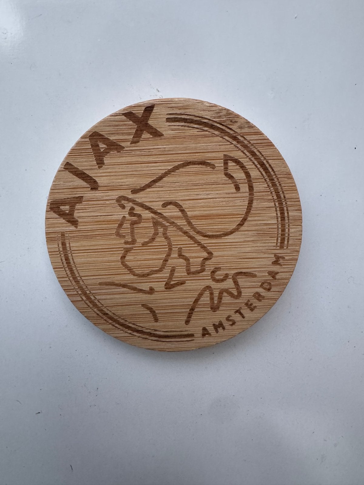 Ajax Houten Flesopener - Uniek Design, Ophalen of Verzenden, Nieuw
