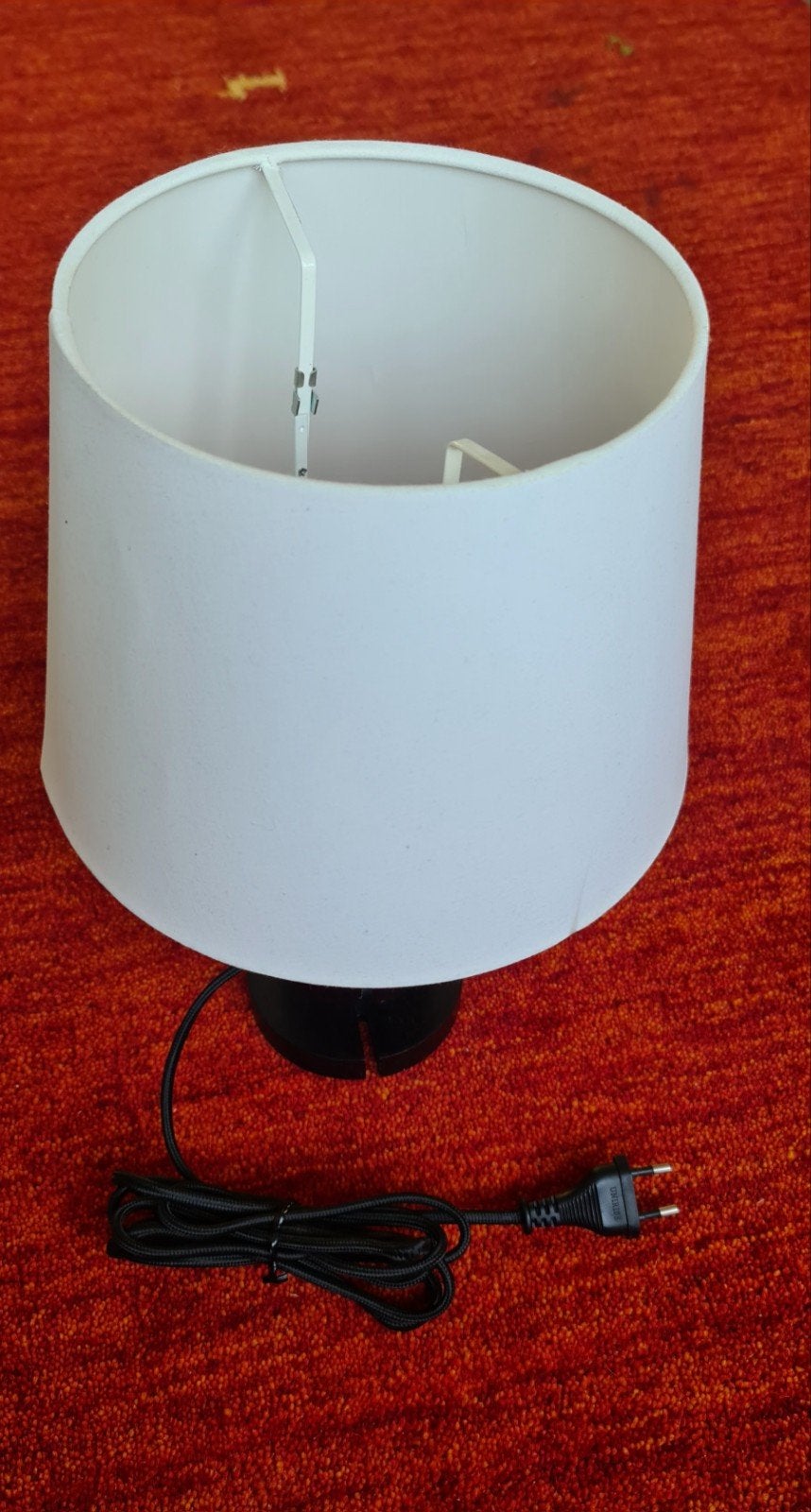 IKEA Lauters tafellamp met witte kap - Zo goed als nieuw, Ophalen, Wit, Textiel, Zo goed als nieuw