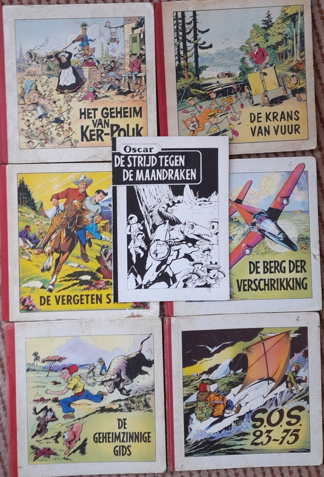 Vintage stripboeken collectie - 7 stuks Oscar & Isidoor, Boeken, Stripboeken, Meerdere stripboeken, Ophalen of Verzenden, Gelezen