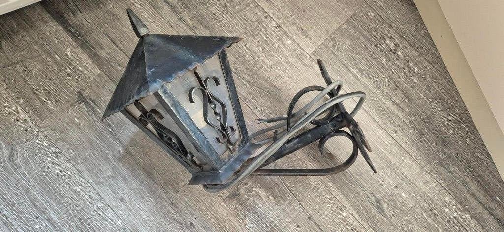 Buitenlamp Smeedwerk, Ophalen, Gebruikt, Staal, Wandlamp
