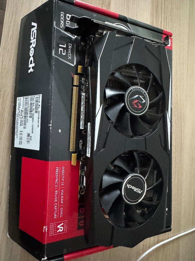 Asrock Radeon RX580  8GB, Computers en Software, Ophalen, PCI-Express 3, Gebruikt, AMD
