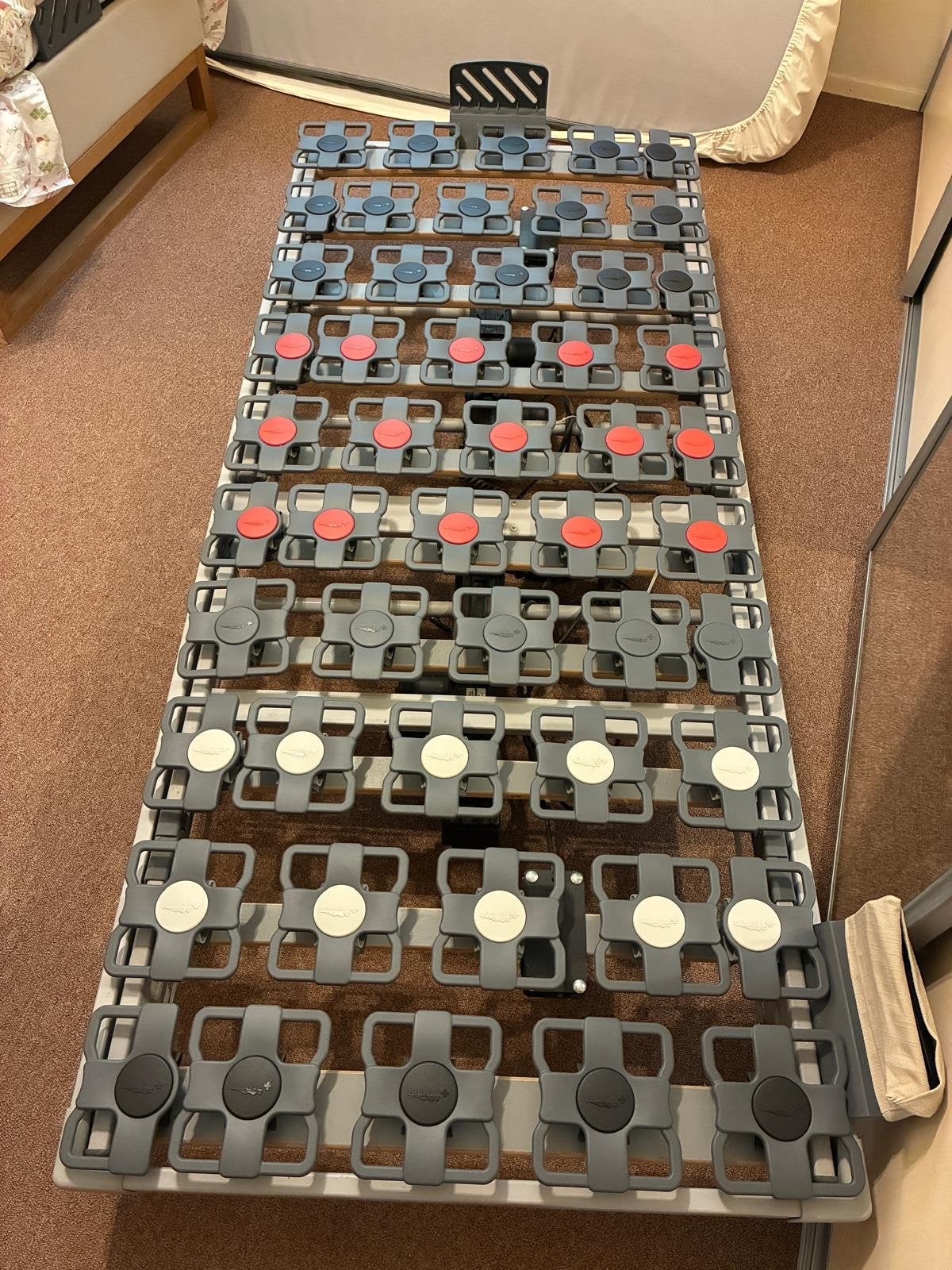 Tempur verstelbare schotelbodem (90x200) +/- matras/ombouw, Ophalen, Overige materialen, 90 cm, Eenpersoons