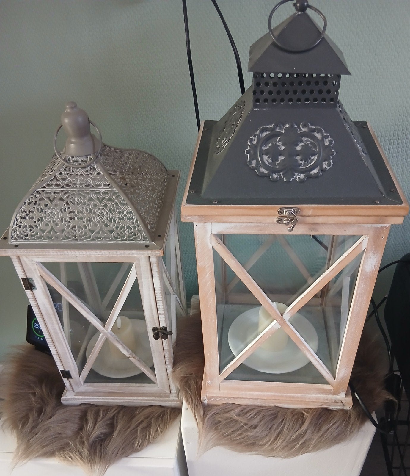 2 leuke lantaarns., Ophalen