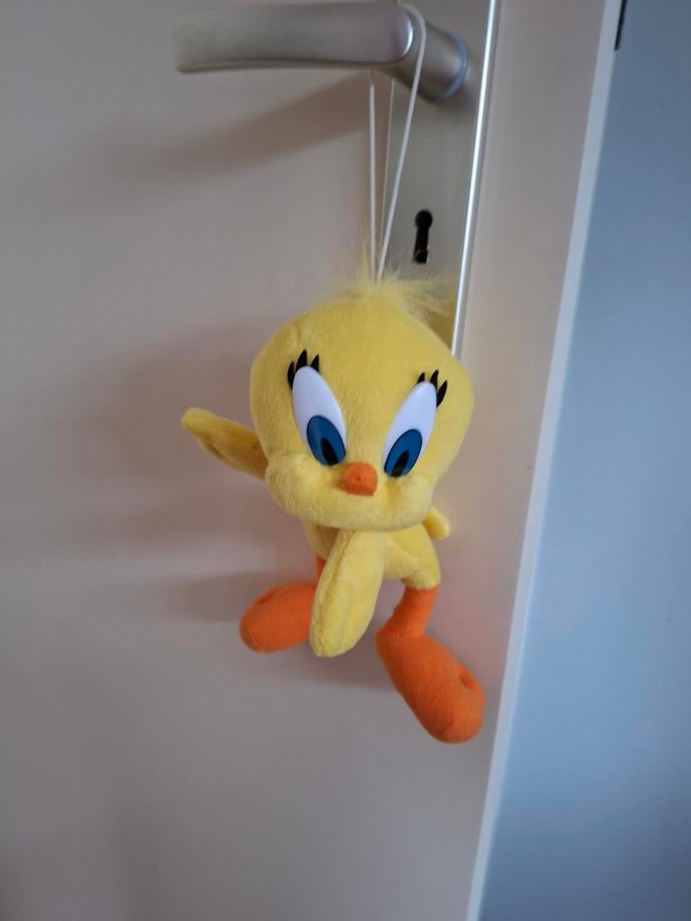 Looney Tunes Tweety Bird Knuffel om op te hangen - 19 cm, Gebruikt, Overige merken, Overige typen, Ophalen of Verzenden