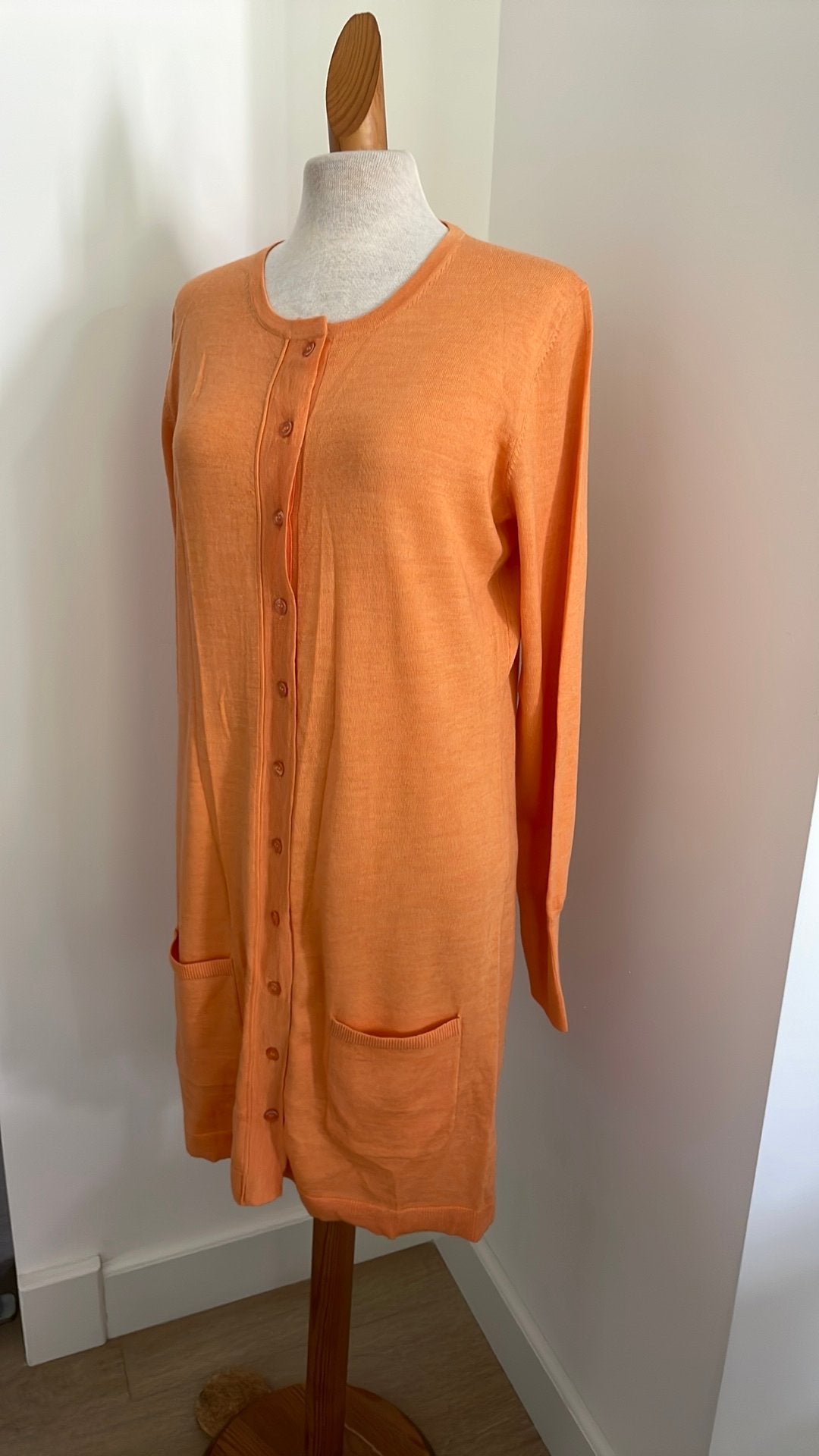 Oranje wollen vest van Het!, mt M, Verzenden, Maat 38/40 (M), Oranje