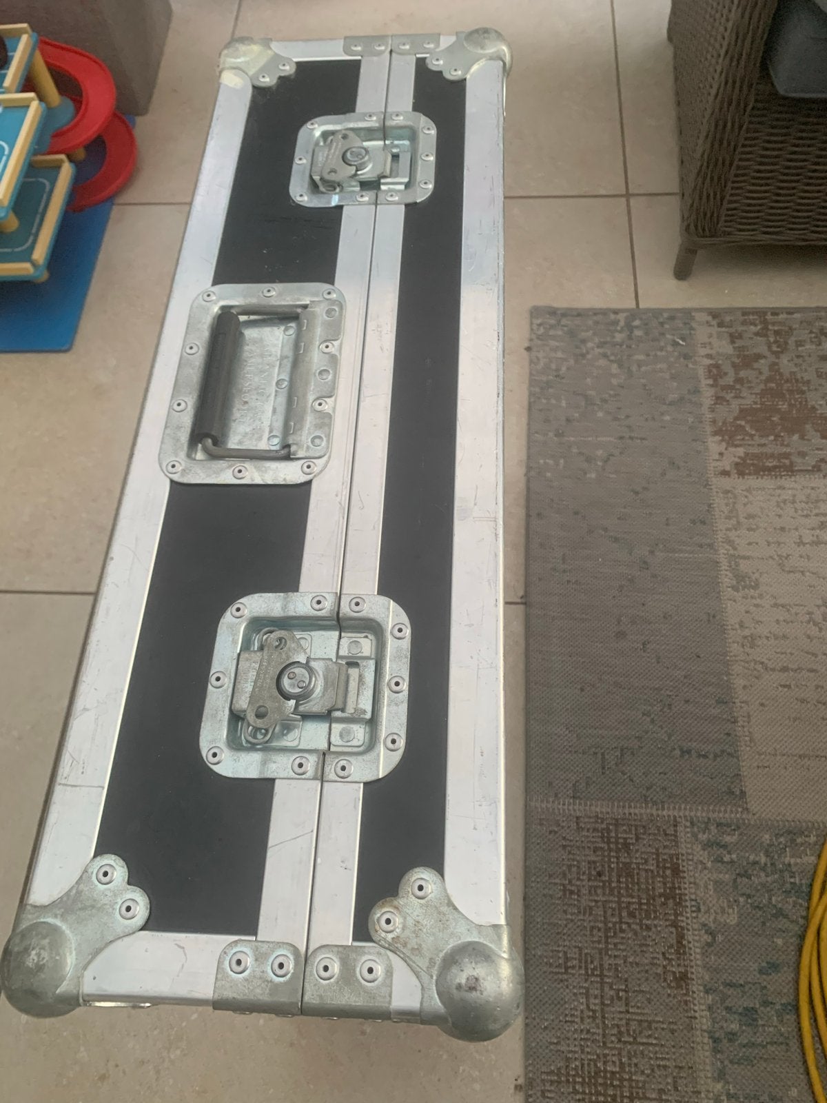 Flightcase 19 inch met extra vakken, Ophalen, Zo goed als nieuw, Overige instrumenten, Flightcase