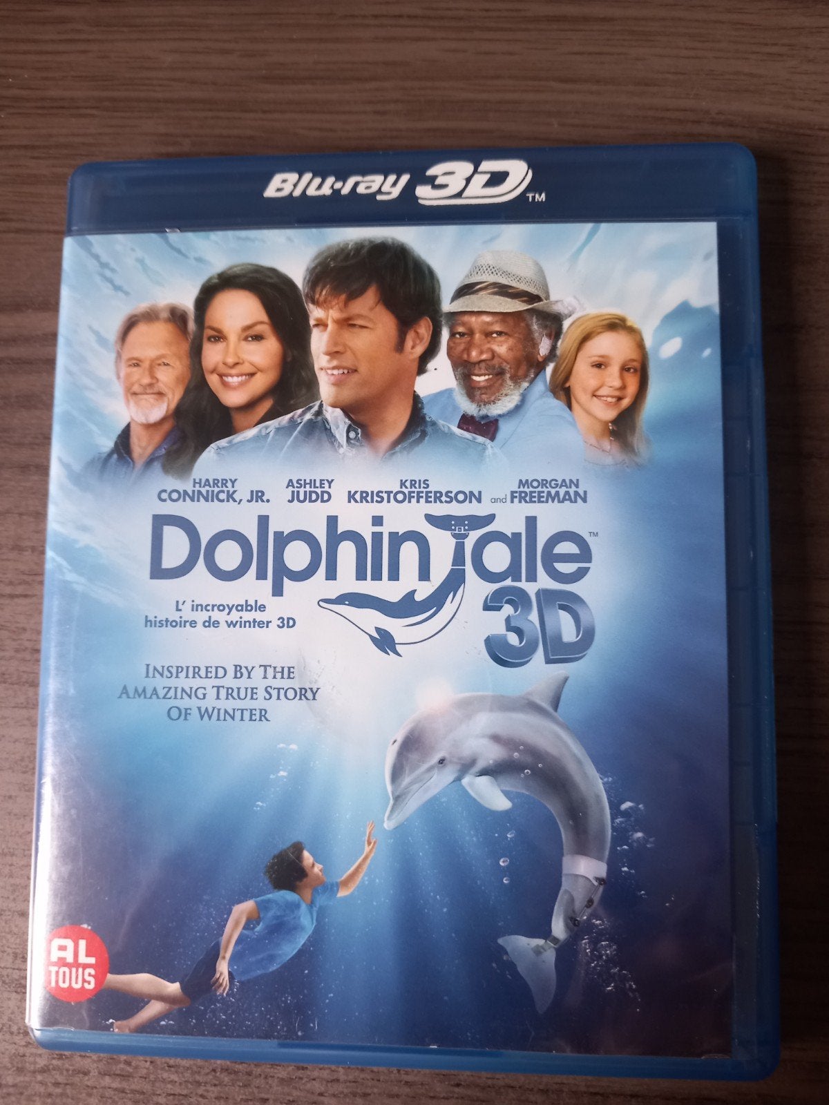 Dolphin Tale 3D Blu-ray - Avontuurlijke Familiefilm, Cd's en Dvd's, Blu-ray, Ophalen of Verzenden, Zo goed als nieuw