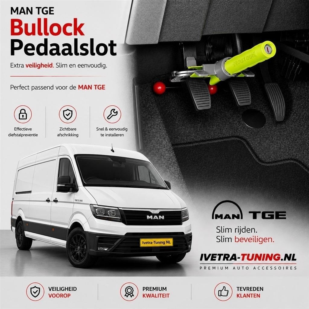 Pedaalslot MAN TGE | Pedaalklem MAN TGE | Beveiliging MAN, Ophalen of Verzenden, Info@ivetra-tuning.nl | www.ivetra-tuning.nl