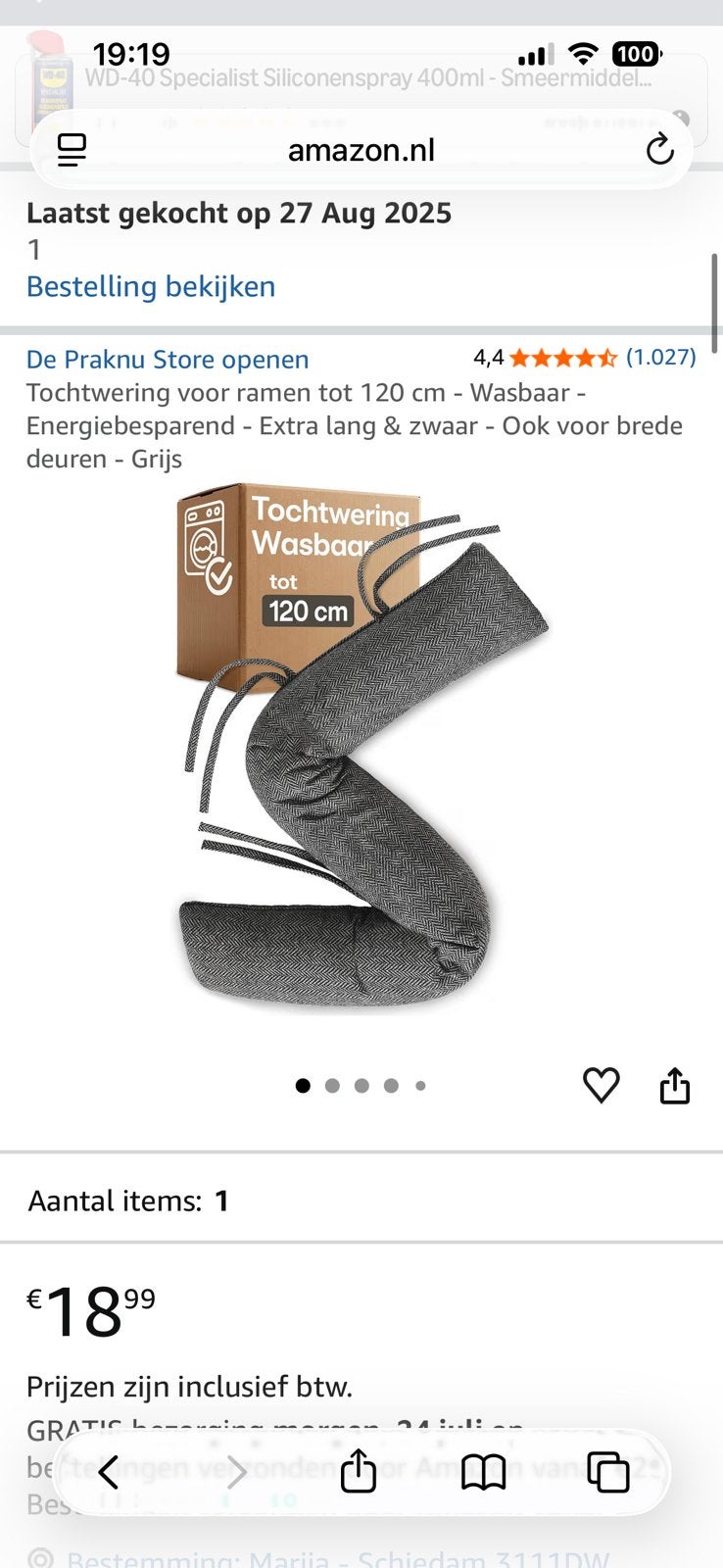4 Bedvullers / Kussens tot 120 cm, Wasbaar, Ophalen of Verzenden, Zo goed als nieuw, Warmtekussen