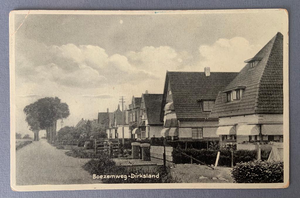 Boezemweg Dirksland, Verzamelen, Verzenden, 1920 tot 1940, Gelopen, Zuid-Holland