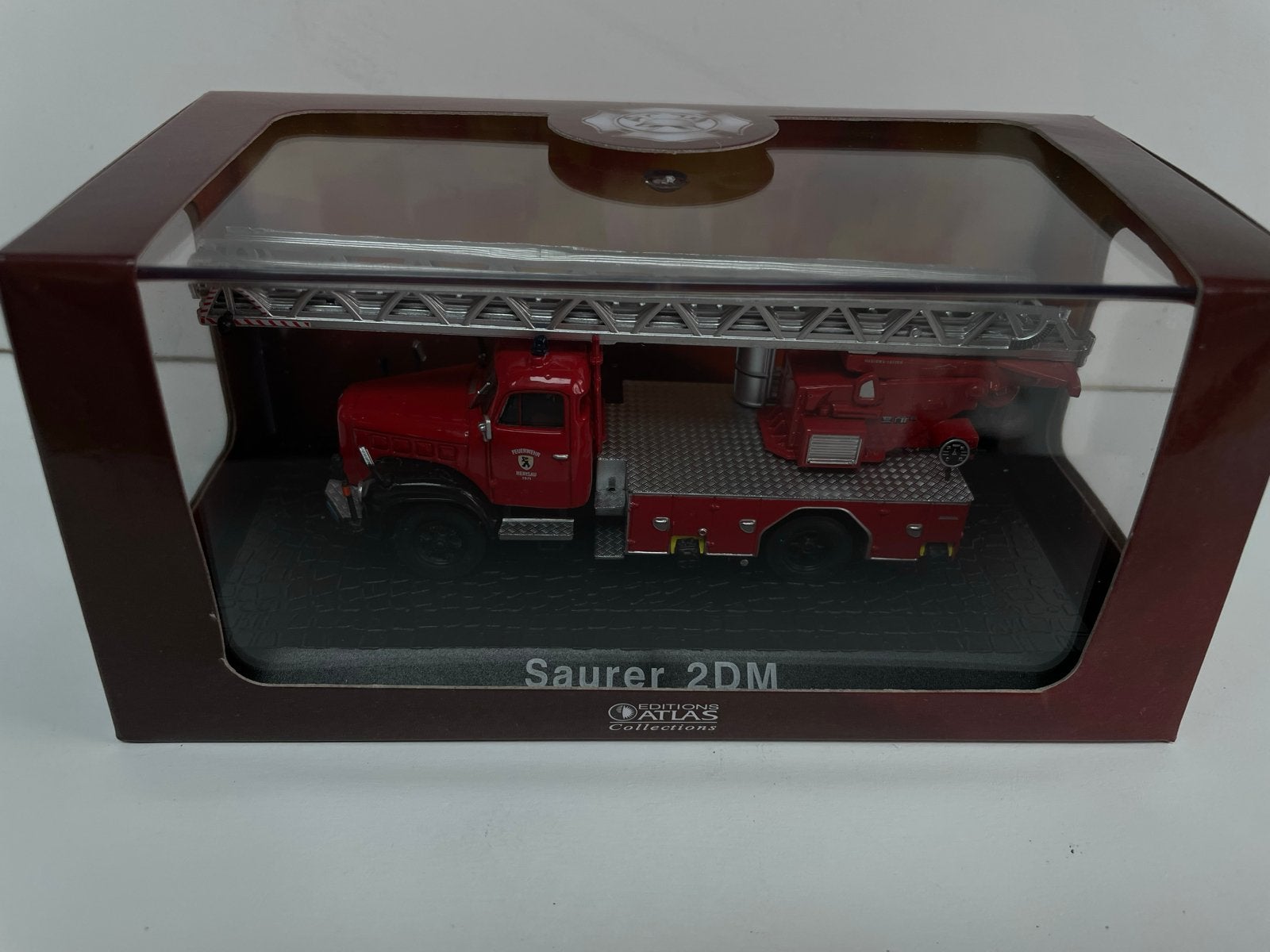 Saurer 2DM Brandweerwagen Model - Atlas Collections, Ophalen of Verzenden, Nieuw