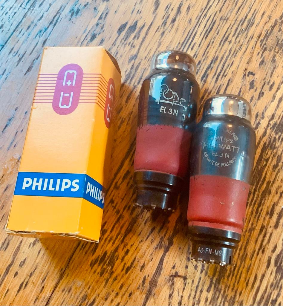 Philips EL3N Rode Serie Vacuümbuizen voor Radio/Versterker, Ophalen of Verzenden, Gebruikt