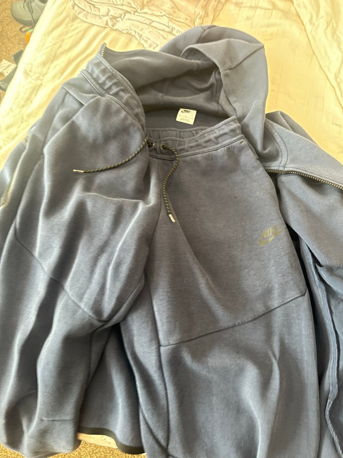 Nike Tech Fleece Hoodie - Blauw, Ophalen, Zo goed als nieuw