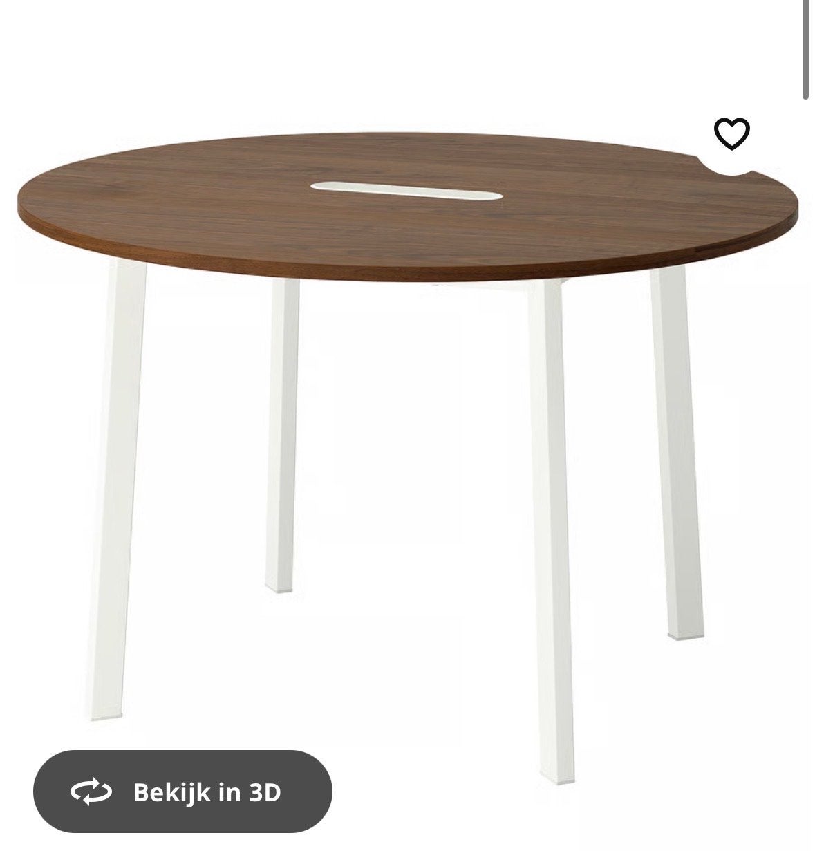 IKEA Mittzon Ronde Vergadertafel - Modern & Functioneel, Huis en Inrichting, Tafels | Eettafels, Zo goed als nieuw, 100 tot 150 cm