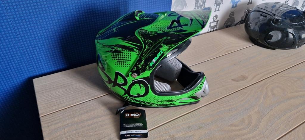 Kimo Crosshelm - Nieuw in Groen, Maat S (51/52 cm), Kinderen, Offroadhelm, Ophalen of Verzenden, S