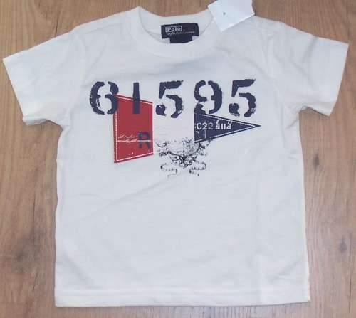 Maat 74 Wit Ralph Lauren t-shirt NIEUW (5536) a, Nieuw, Ophalen of Verzenden, Jongetje, Ralph Lauren