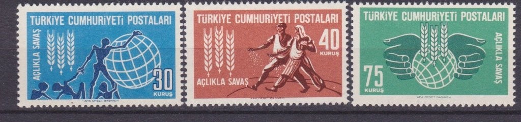 TSS Kavel 20014  Turkije Postfris  minr 1858-1860, Ophalen, Overige landen, Postfris