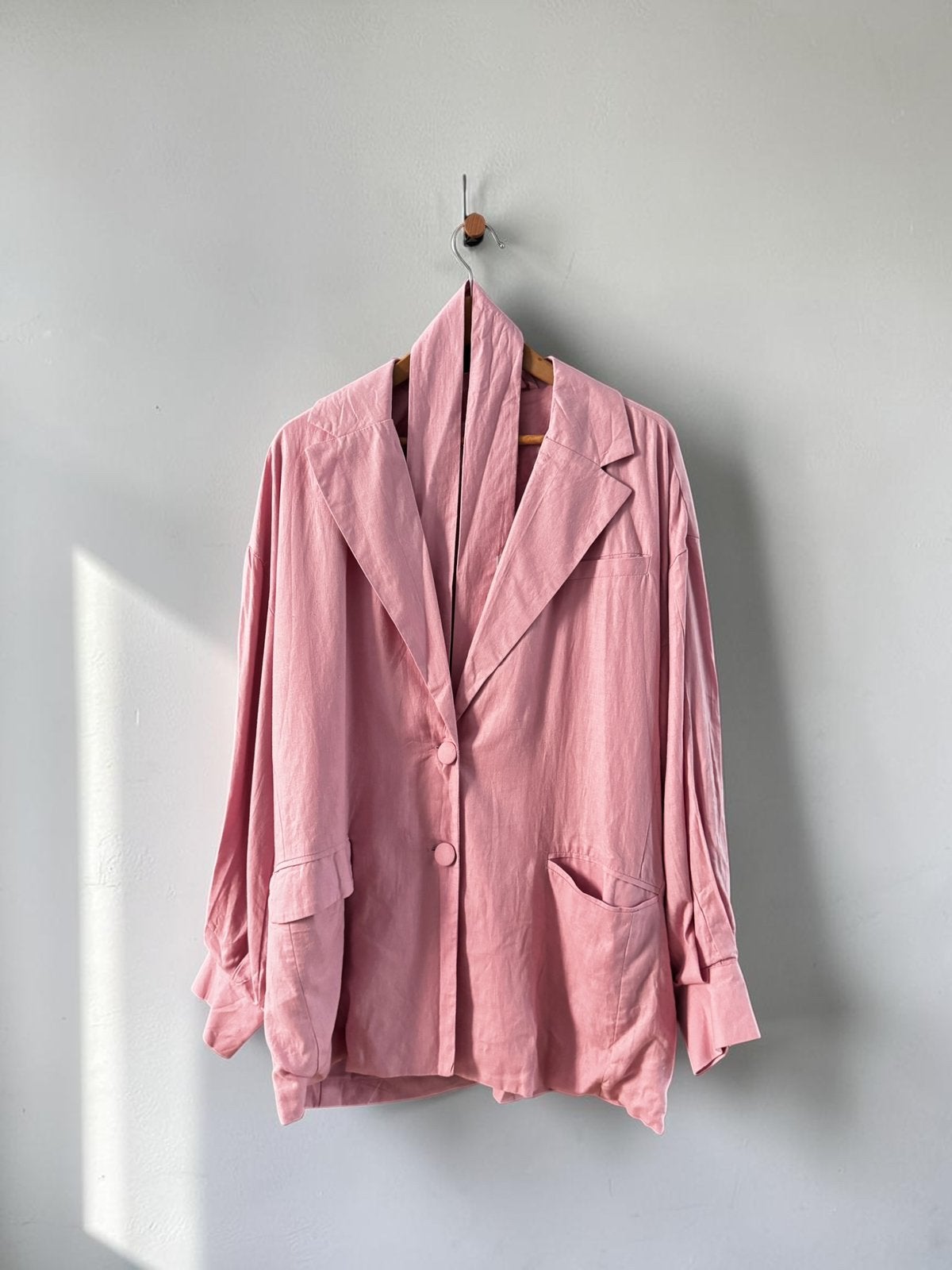 Shoeby blazer lichtroze M medium L large 40 42 roze colbert, Ophalen of Verzenden, Zo goed als nieuw, Maat 38/40 (M), Roze