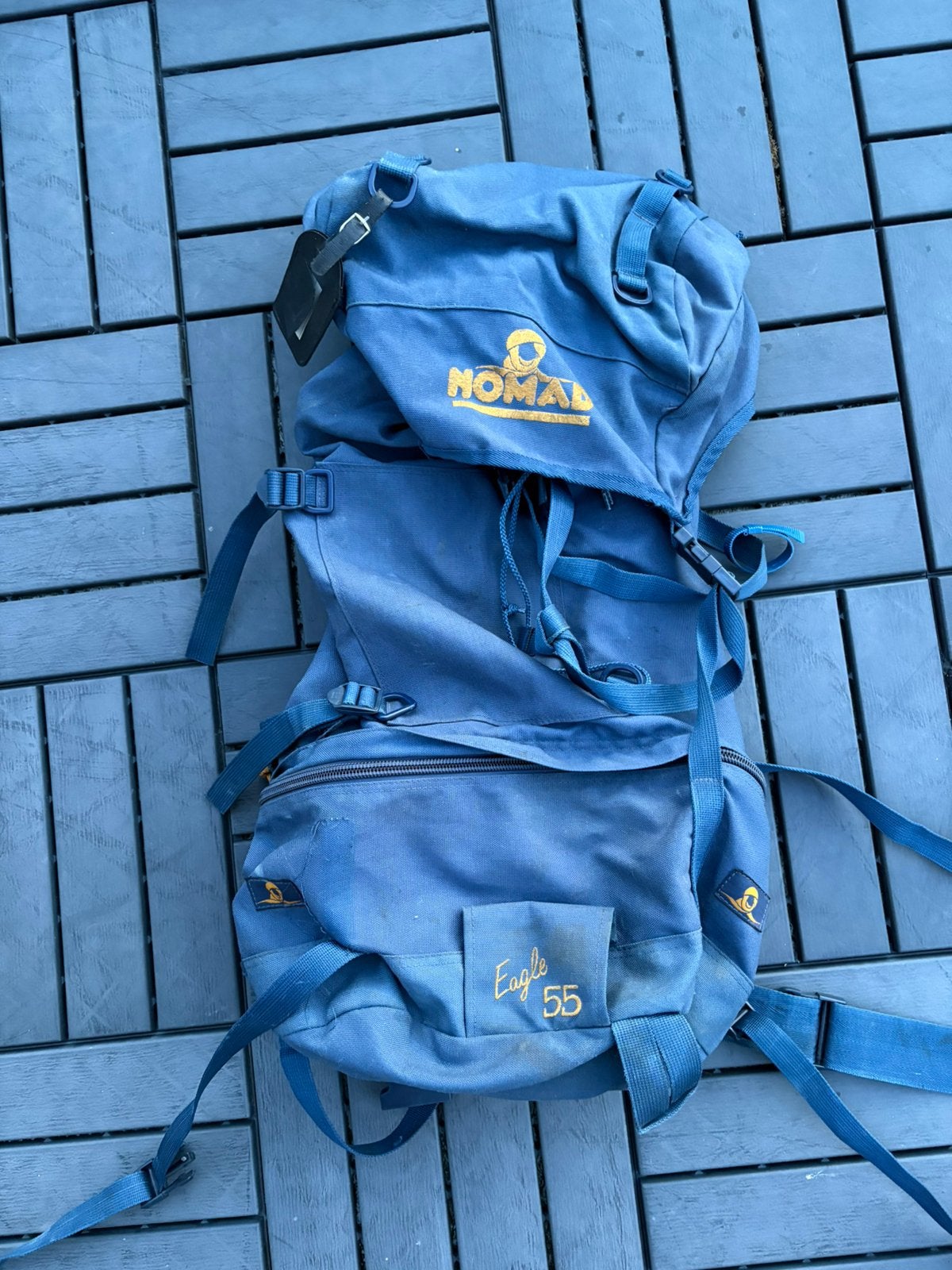 Vintage backpack van Nomad 55L, Ophalen of Verzenden, Gebruikt, Blauw, 30 cm of meer