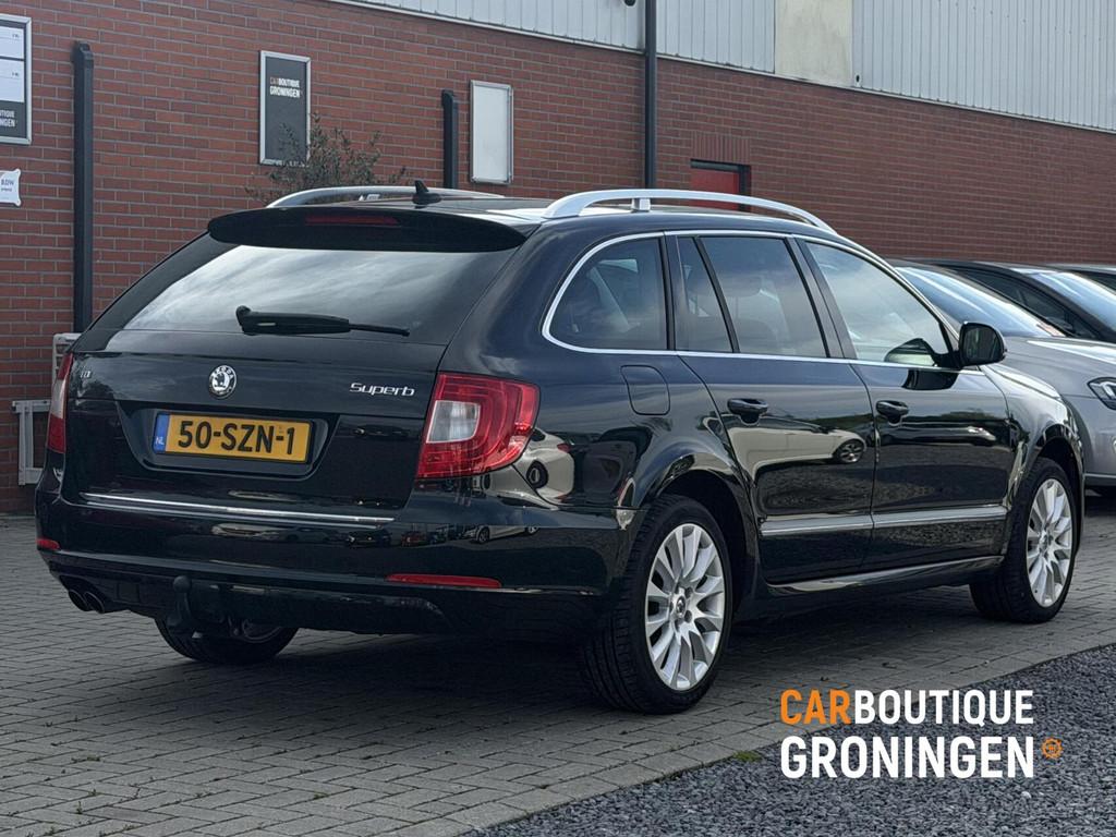 Skoda Superb Combi 2.0 TDI Ambition | AUTOMAAT | PANO | NAP, Auto's, Euro 5, Zwart, 4 cilinders, Zwart