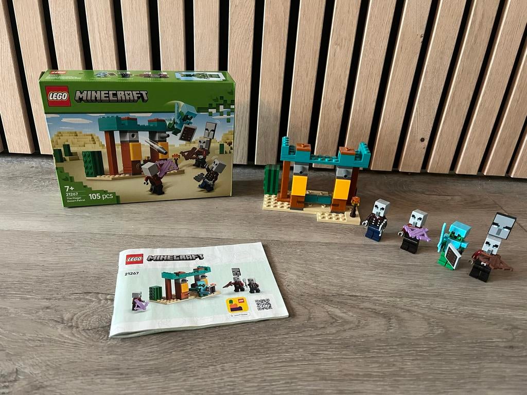 LEGO Minecraft 21267 De Woestijnpatrouille, Minecraft, Lego, Ophalen of Verzenden, Zo goed als nieuw