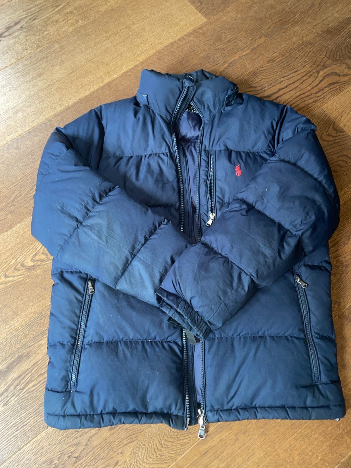 Ralph Lauren Puffer Jacket - Maat M, Verzenden, Gedragen, Maat 48/50 (M), Blauw